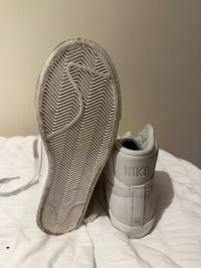 Nike Light Gray High-Top Sneakers